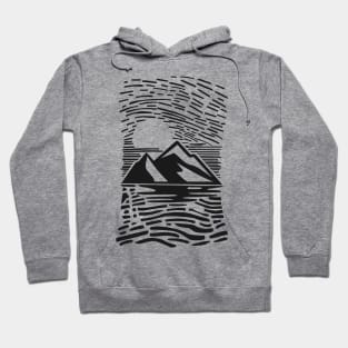 The mountains are barren in the heat of the day Hoodie